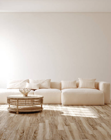 Sofa chaiselounge en tono beig